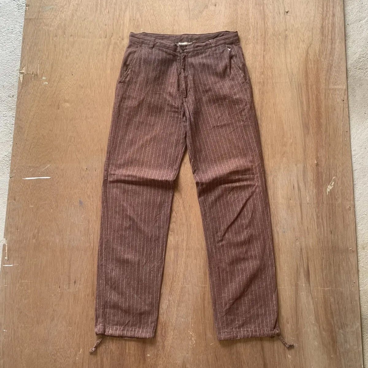 Beauty Beast 💥STEALS💥VIRGINVOYAGE JAPANESE 32x31 TROUSERS STRIPED PANTS Size US 32 / EU 48 - 1 Thumbnail
