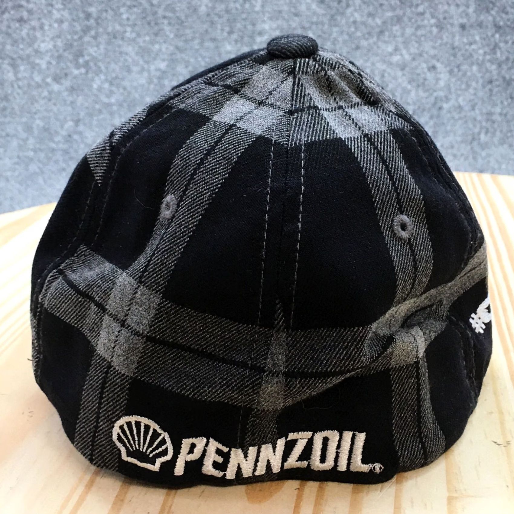 Vintage Flexfit Speed Asylum Pennzoil Baseball Cap Mens Black L-XL Embroidered Logo Size ONE SIZE - 7 Thumbnail