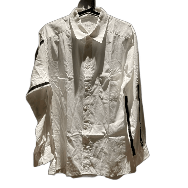 Yohji Yamamoto Yohji Yamamoto Zip Detail Shirt Size 3 Size US L / EU 52-54 / 3 - 1 Thumbnail