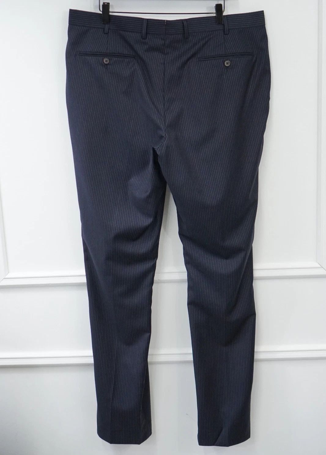 Suitsupply Men Suitsupply Pants Navy Blue Wool Brescia Size UK/US46 Size 46R - 2 Thumbnail