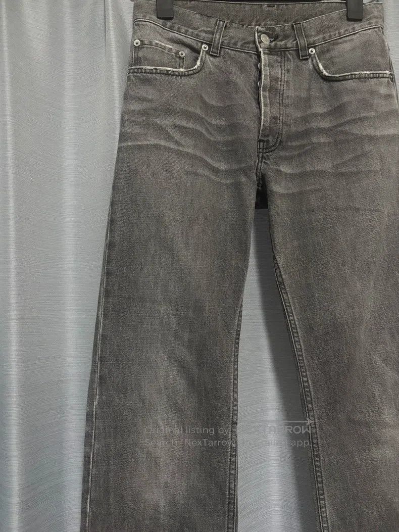Helmut Lang Helmut Lang Grey Washed Denim Jeans Size US 29 - 3 Thumbnail