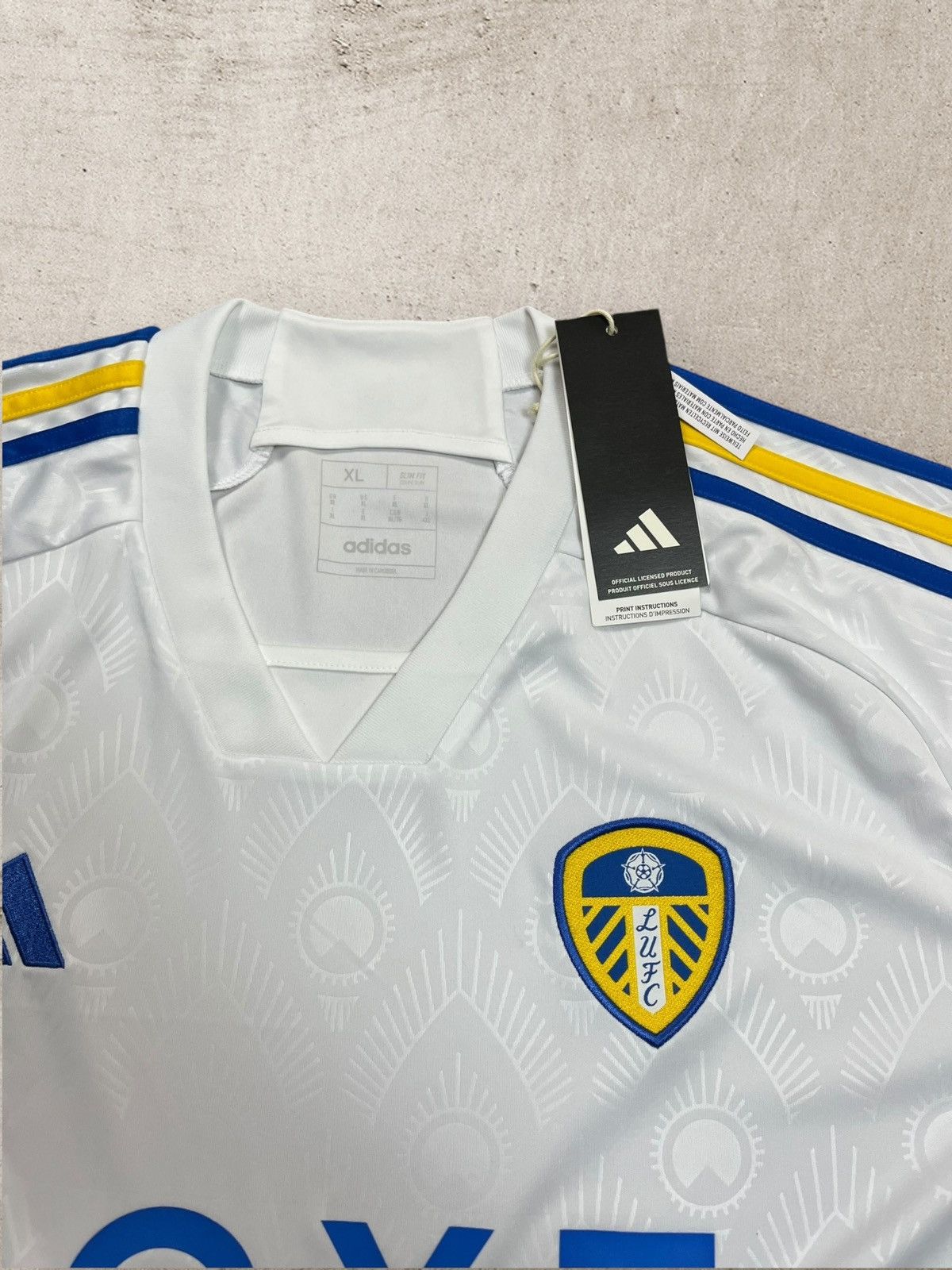 Adidas Adidas Leeds United Home 2023/24 Jersey Football Size US XL / EU 56 / 4 - 4 Thumbnail