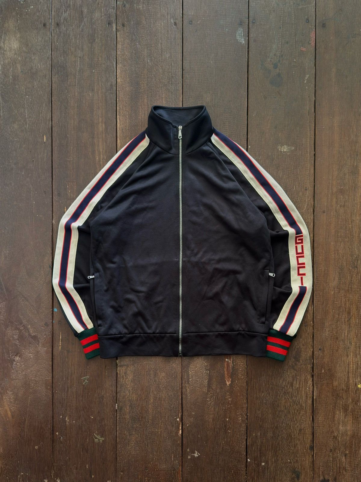 Gucci Gucci Taped Logo Track Jacket Size US M / EU 48-50 / 2 - 1 Thumbnail