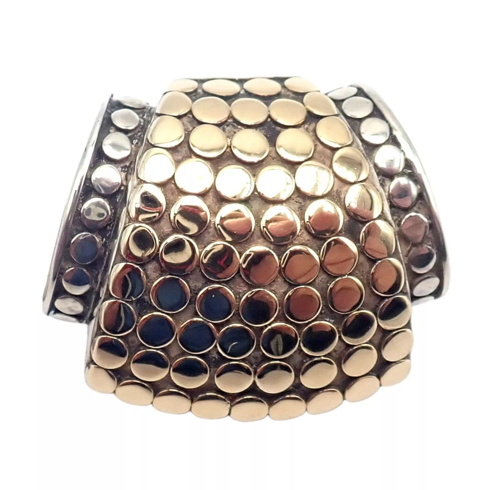 John Hardy Silver + 18k Yellow Gold Dot Slider Pendant