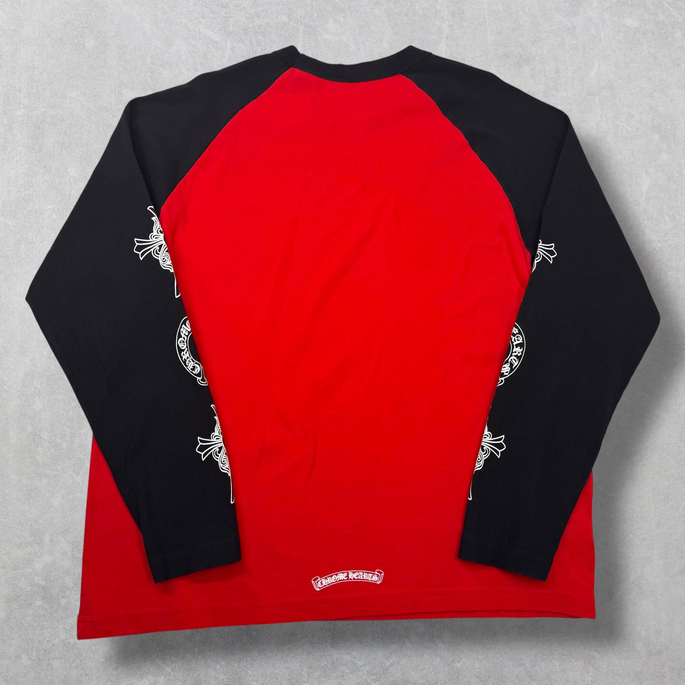 Chrome Hearts Chrome Hearts Raglan Neck Logo Tee Red XXL Size US XXL / EU 58 / 5 - 2 Thumbnail