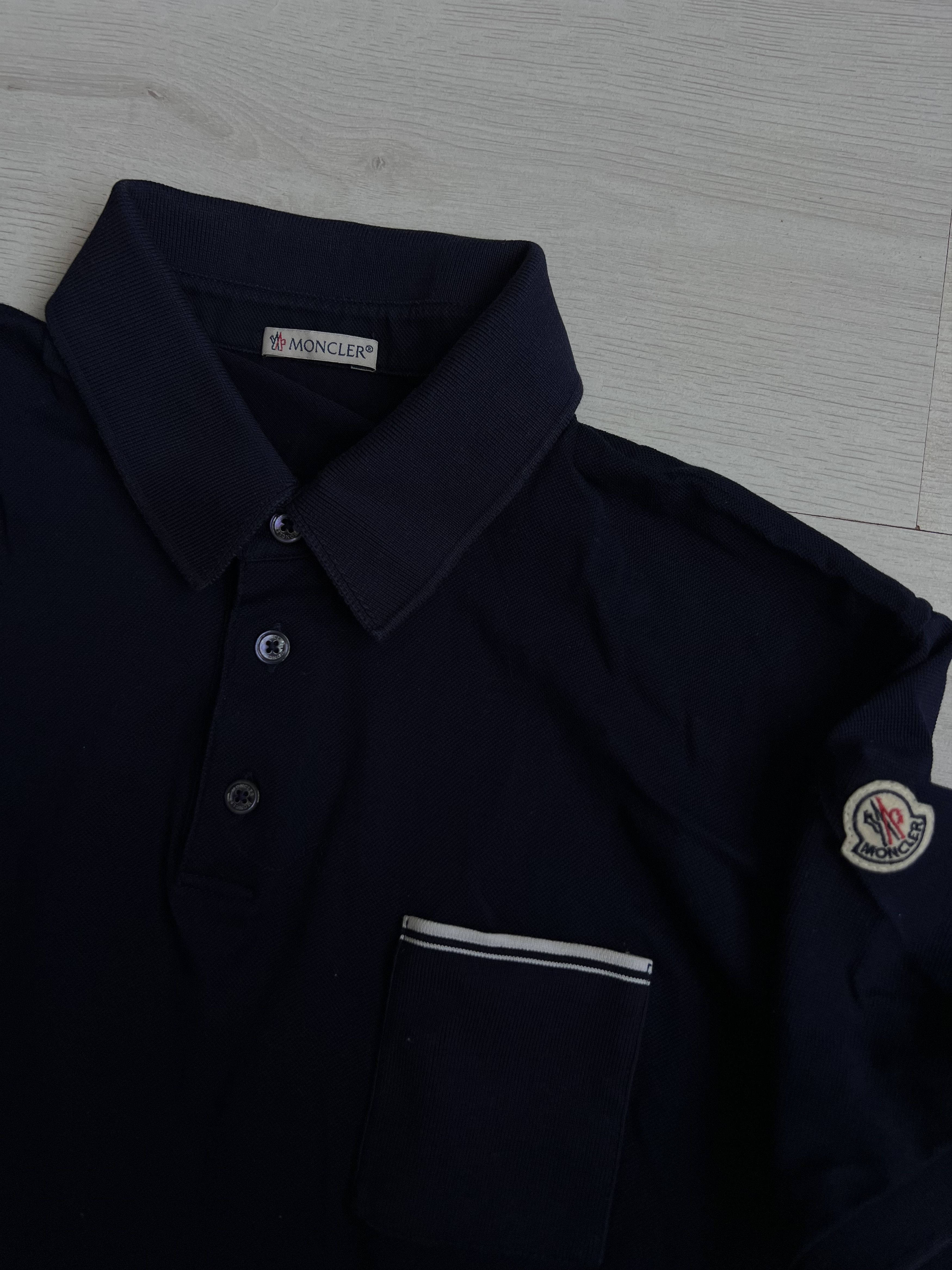 Moncler Moncler Pocket Vintage T Shirt Polo Small Logo Luxury Size US M / EU 48-50 / 2 - 2 Thumbnail
