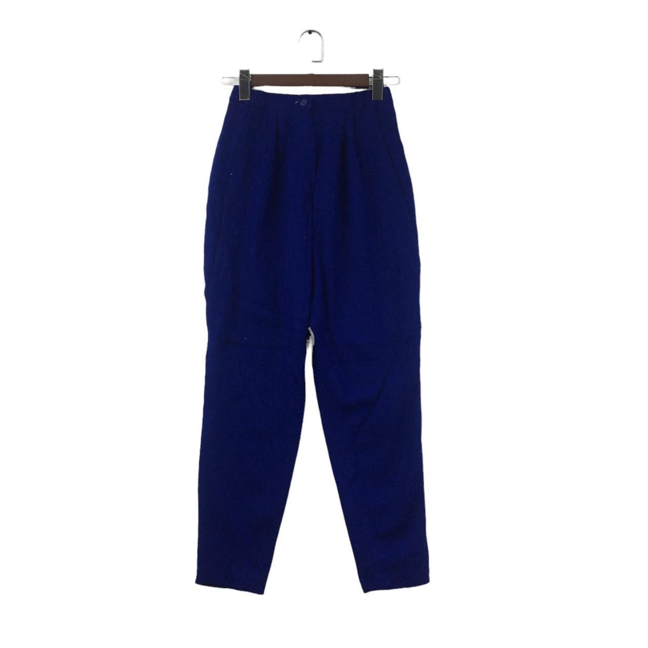 Vintage Vtg 90’ CHATEAU FIGEAC FRENCH Minimalist Blue Pant Trouser Size 24" / US 00 / IT 34 - 1 Thumbnail