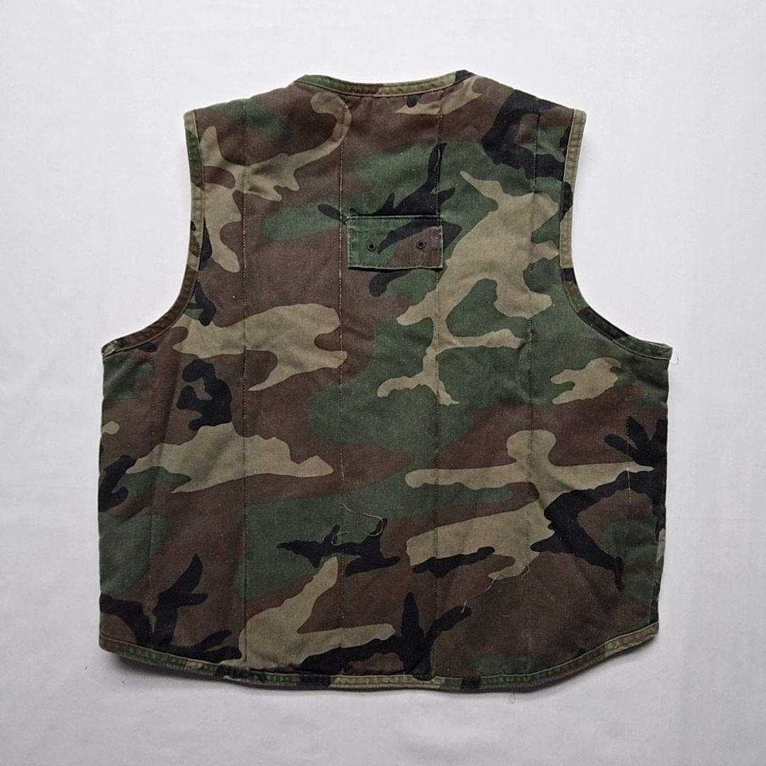 Vintage Vintage Camo Hunting Vest Camouflage Orange Reversible Gear Size US L / EU 52-54 / 3 - 9 Thumbnail
