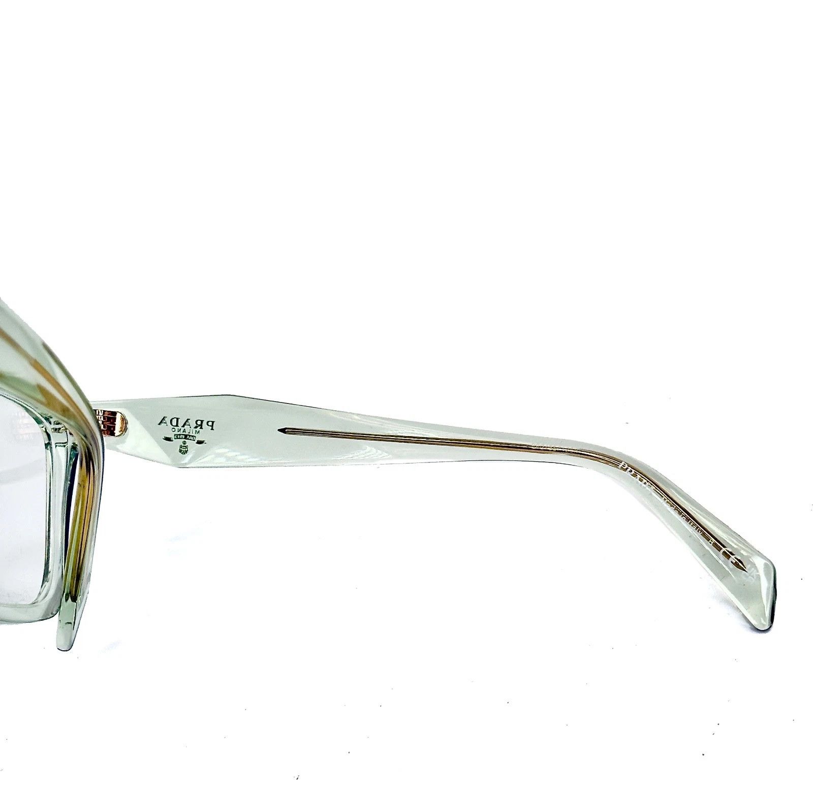 Prada PRADA SYMBOLE PRA19V Crystal Green Triangle Logo A19 Size ONE SIZE - 3 Thumbnail