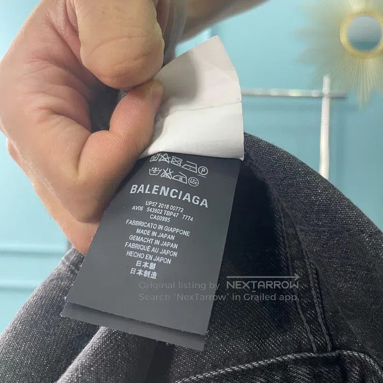 Balenciaga Balenciaga Washed old logo denim jacket Size XS / US 0-2 / IT 36-38 - 4 Thumbnail