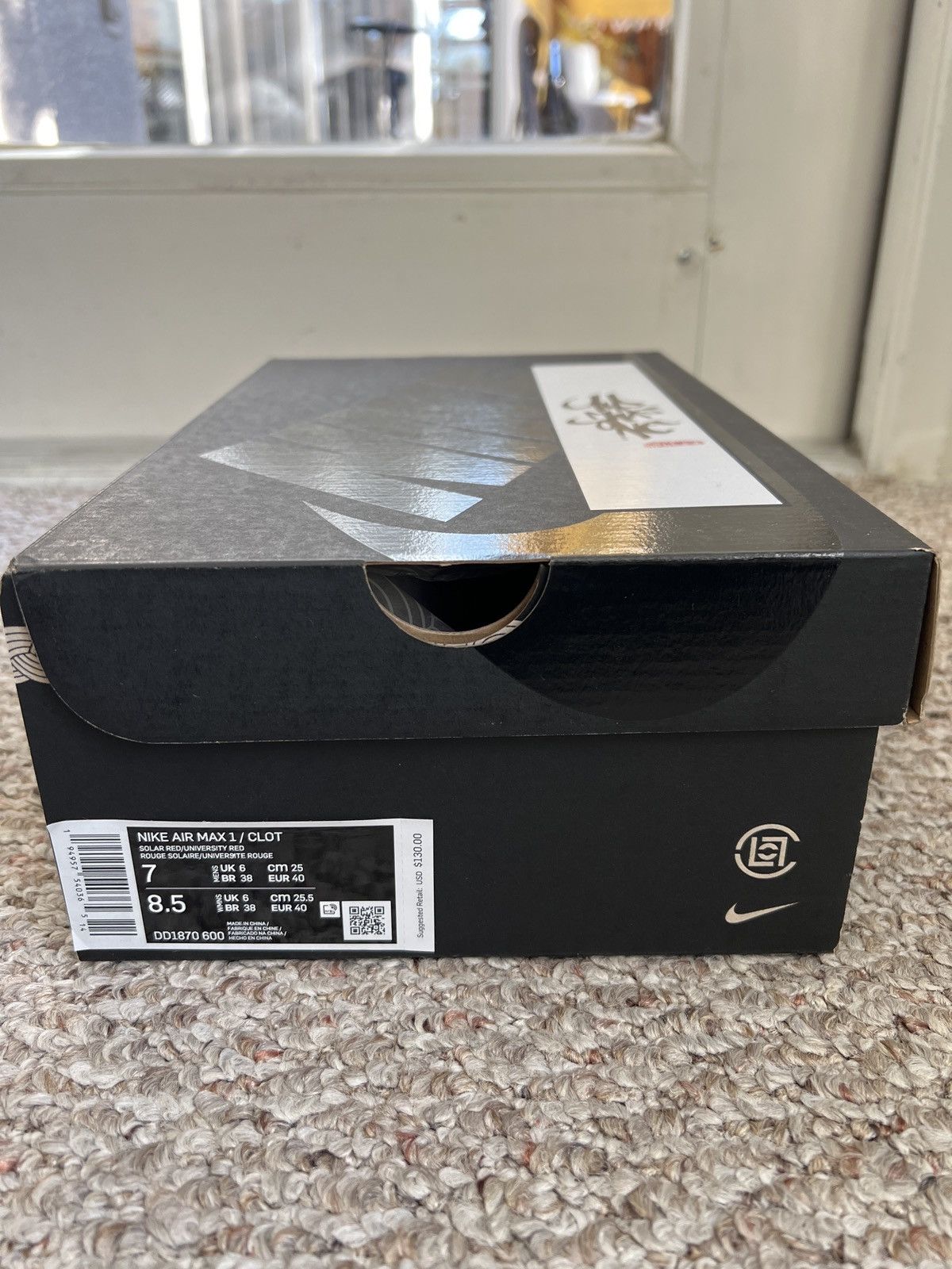 CLOT × Nike Nike Air Max 1 CLOT Kiss of Death - Size 7 Mens Size US 7 / EU 40 - 5 Thumbnail