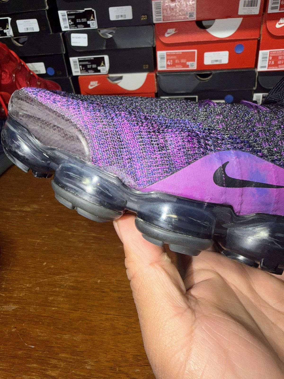 Nike Air VaporMax Flyknit 2 Night Purple size 14