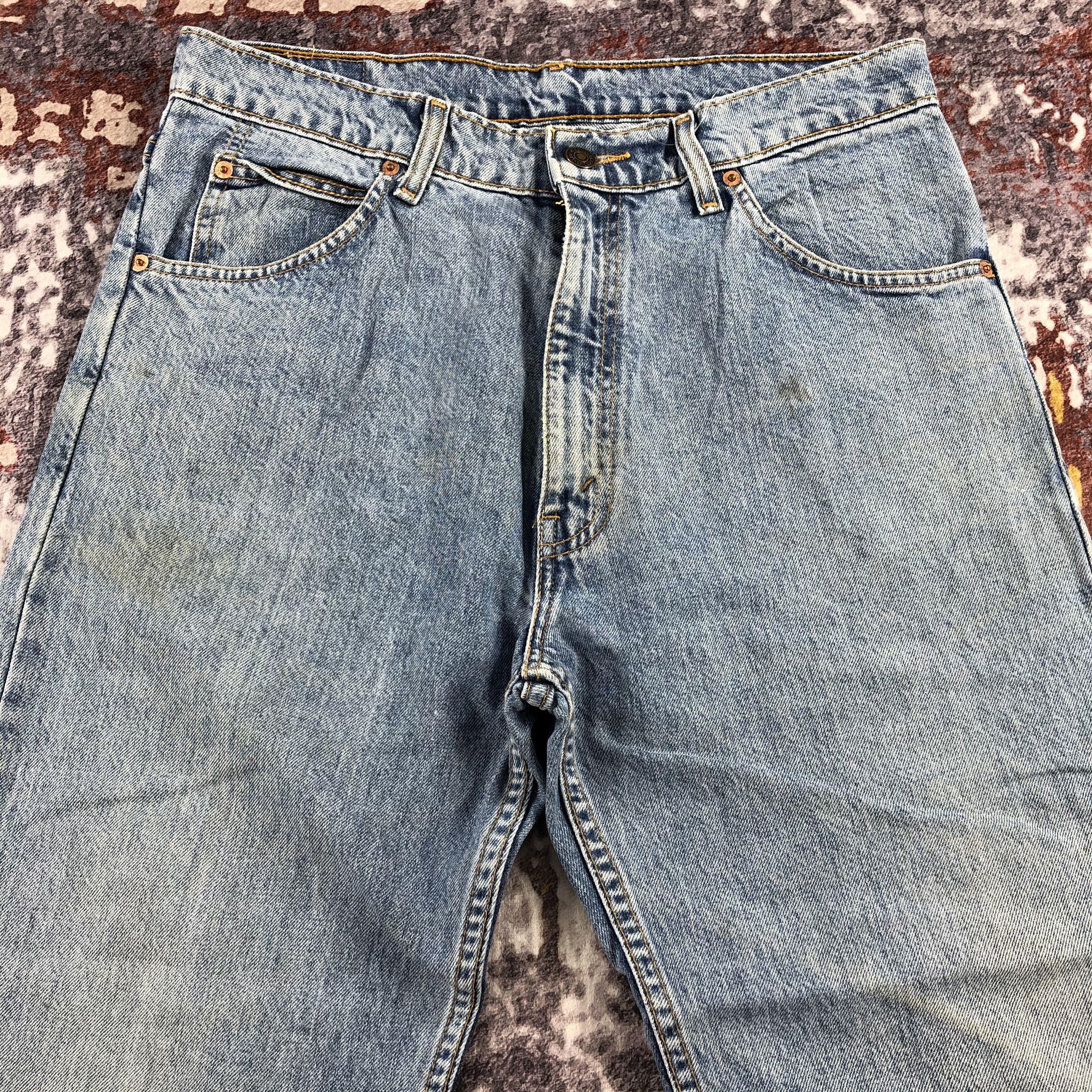 Levi's × Vintage Vintage 90s Light Wash Levis 607 Jeans-JM2258 Size US 33 - 3 Thumbnail