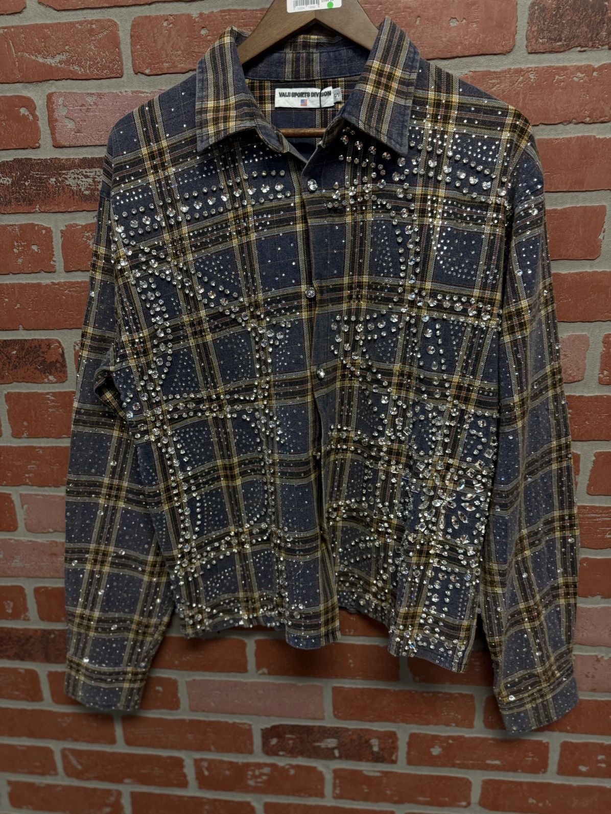 Vale Valley Crystal Flannel Long Sleeve Stones Size S (NEW) 💎 Size US S / EU 44-46 / 1 - 3 Thumbnail