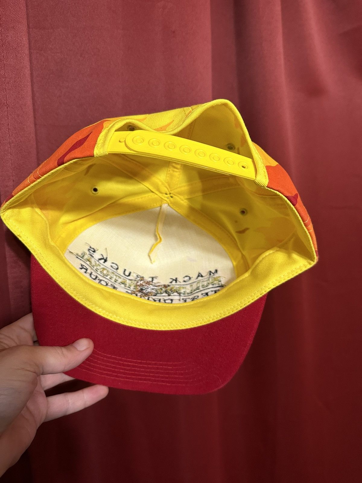 Vintage Vintage Mack Trucks Hat 90’s Trucker Fire Hat Grail Size ONE SIZE - 5 Thumbnail