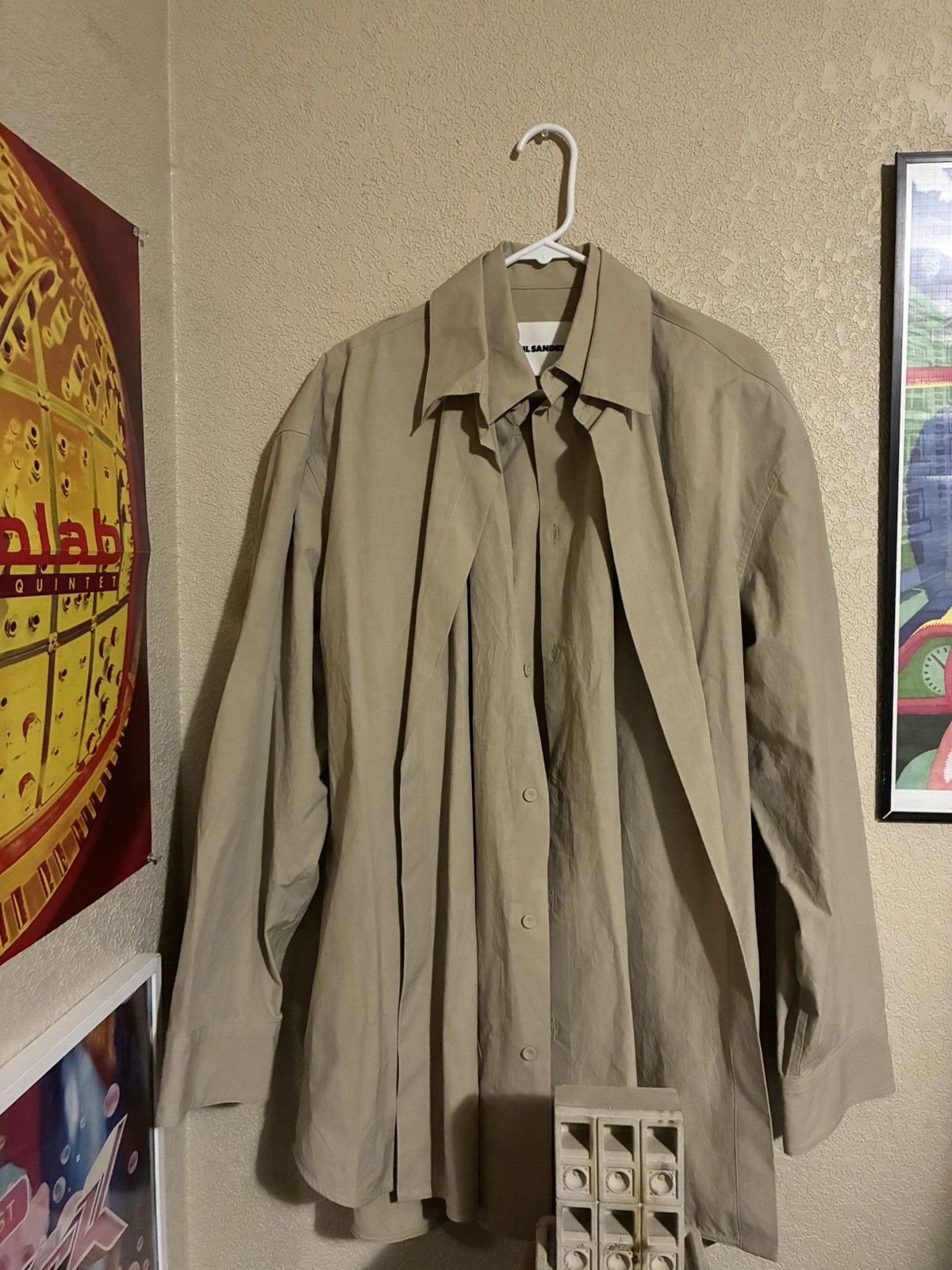 Jil Sander Beige Layered Shirt
