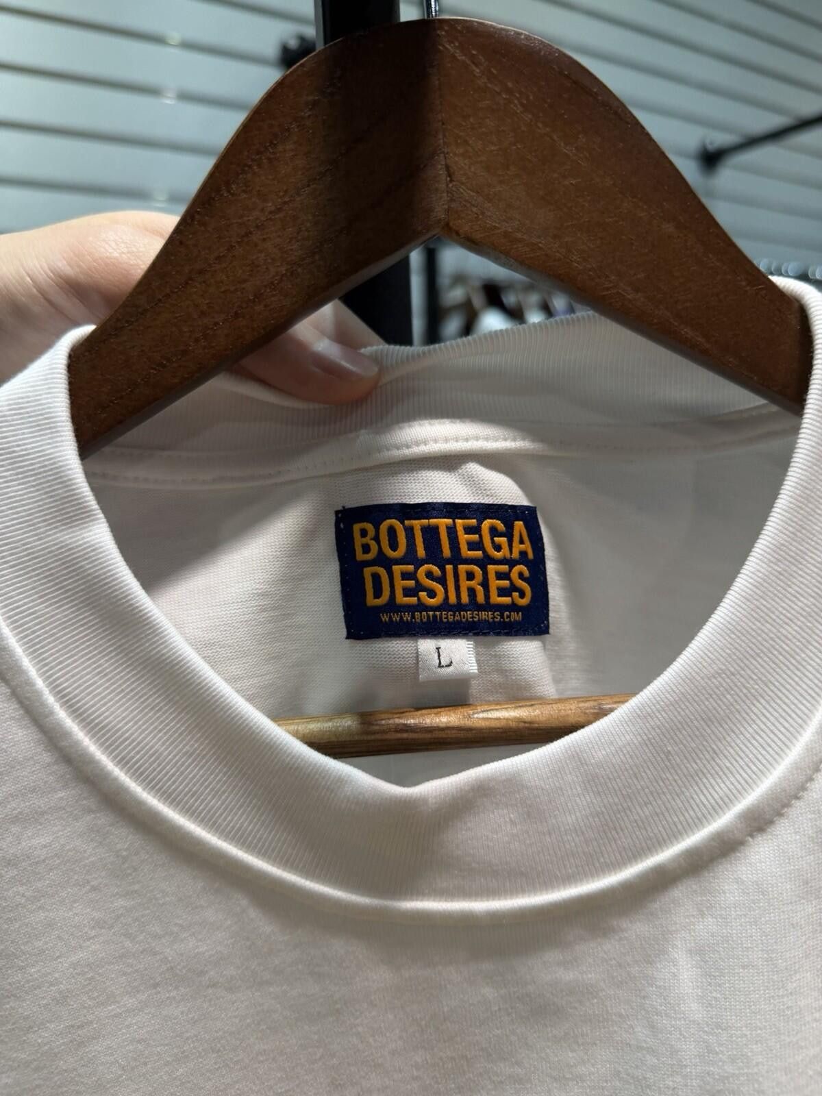 Bottega Desires Bottega Desires Tee T-Shirt F**k Joke (L) White Black Size US L / EU 52-54 / 3 - 6 Thumbnail