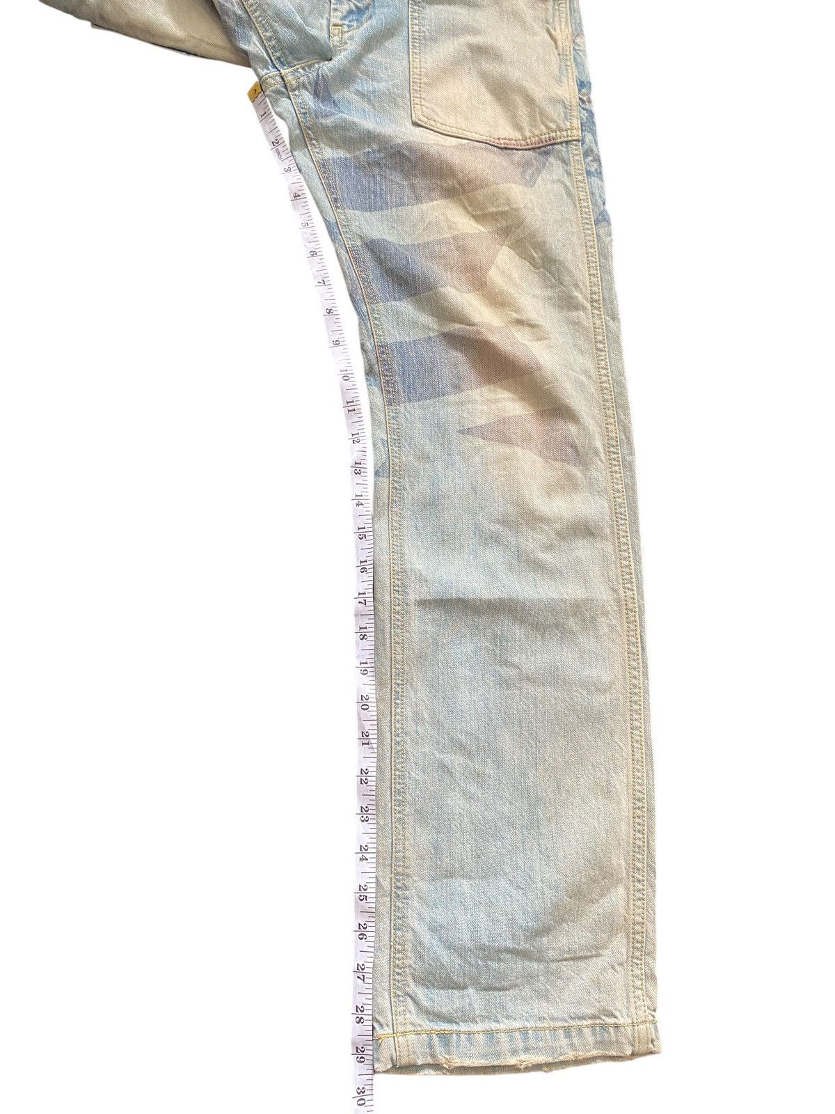 Japanese Brand Rodeo Crowns Printed American Flag Denim Size US 32 / EU 48 - 12 Thumbnail