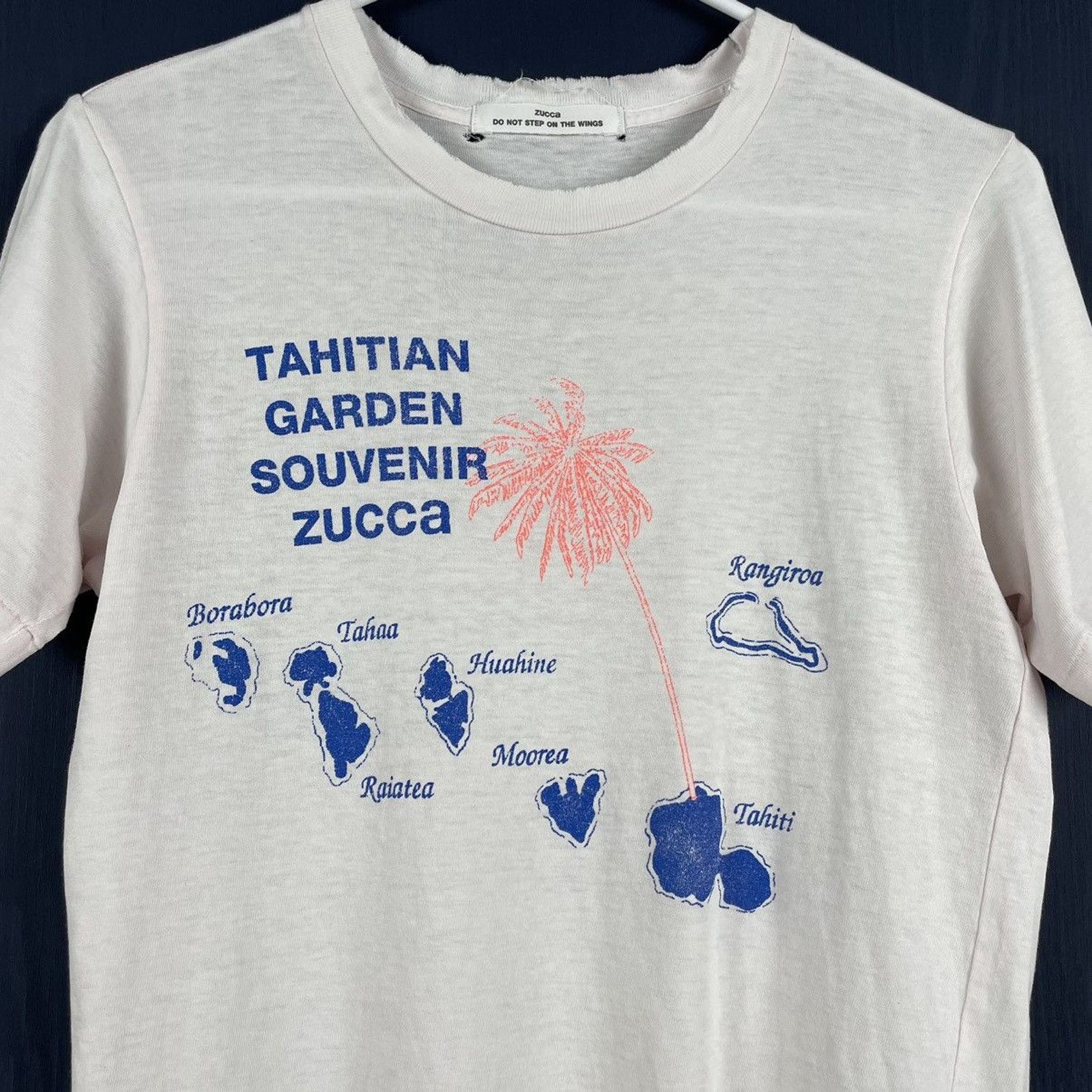 image of Cabane De Zucca x Zucca Tahitian Garden T in Light Pink, Men's (Size Medium)