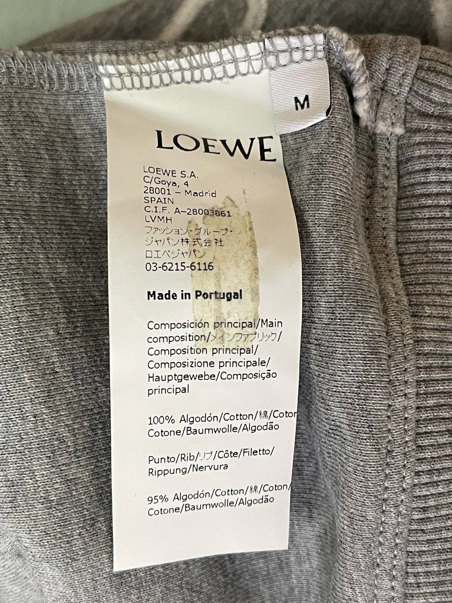 Loewe Loewe new unisex gray regular fit sweatshirt M Size US M / EU 48-50 / 2 - 6 Thumbnail