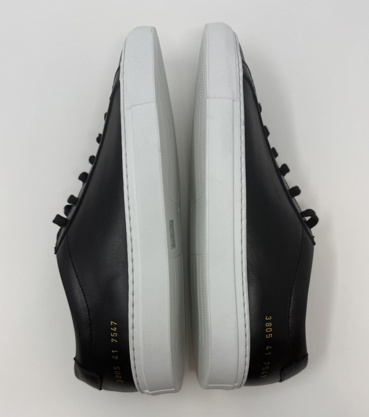 Common Projects Common Projects Achilles Low Top Sneaker Black White Size US 11 / IT 41 - 3 Thumbnail