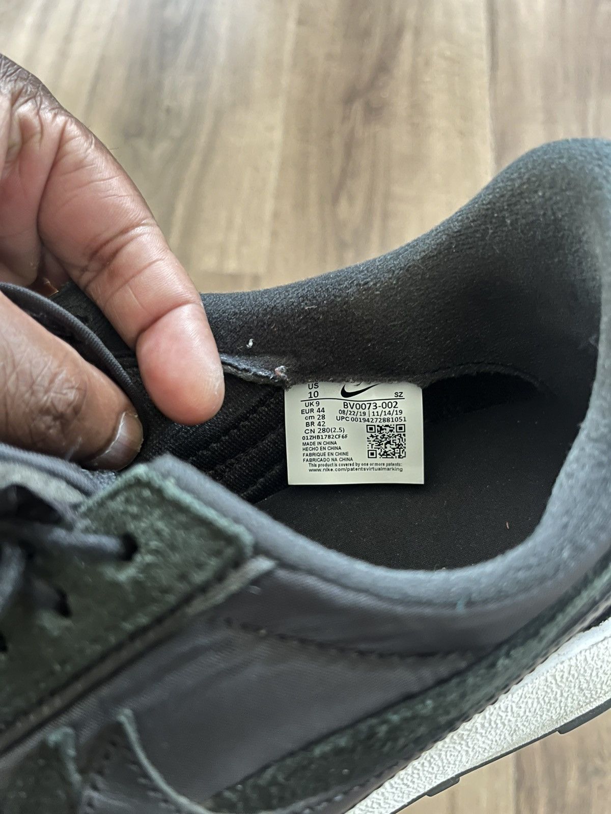 Nike × Sacai sacai x Nike LD Waffle Black Nylon Size US 10 / EU 43 - 6 Thumbnail