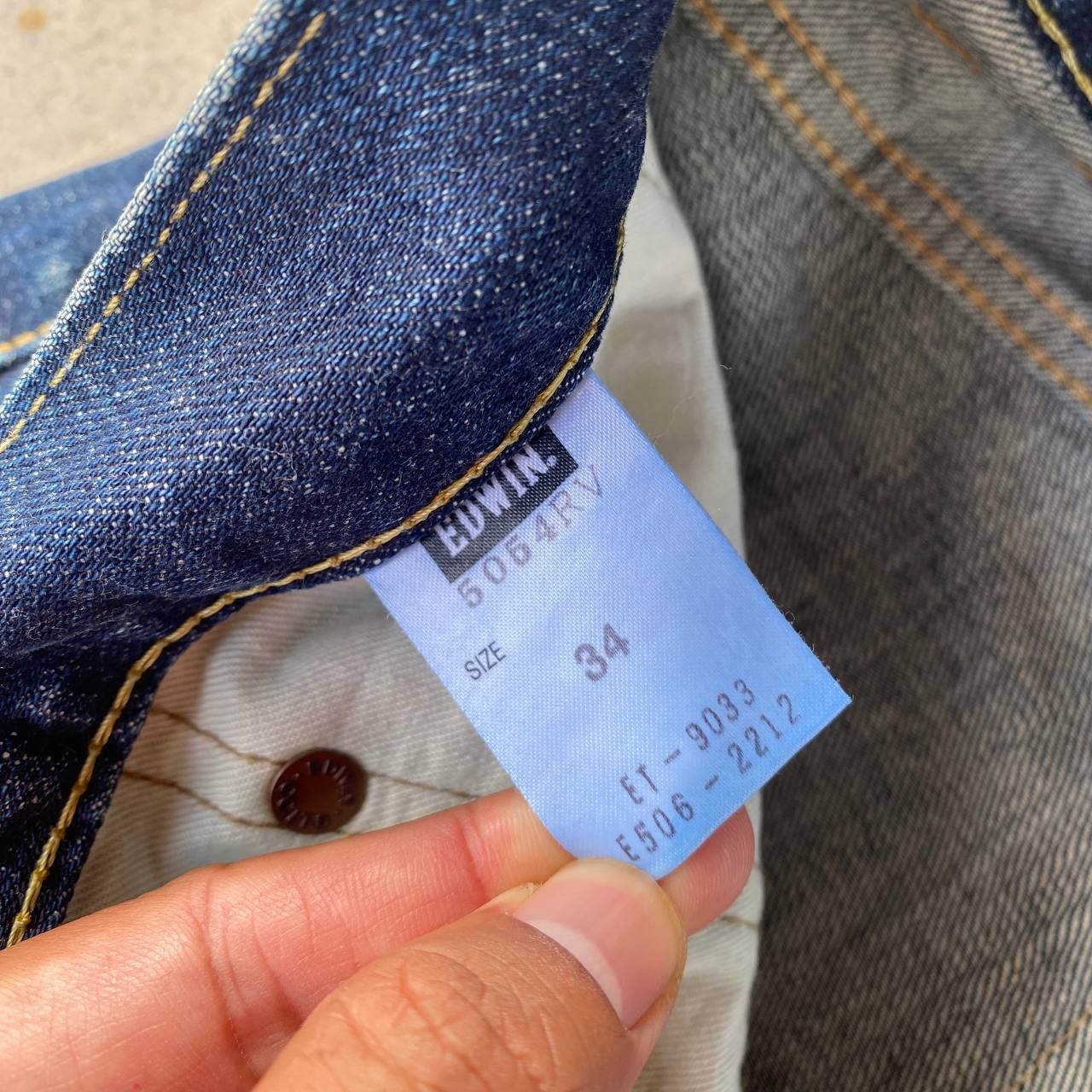 Edwin × Vintage VINTAGE EDWIN REDLINE LOT505 DISTRESSED DENIM BJ6-16 Size US 34 / EU 50 - 9 Thumbnail