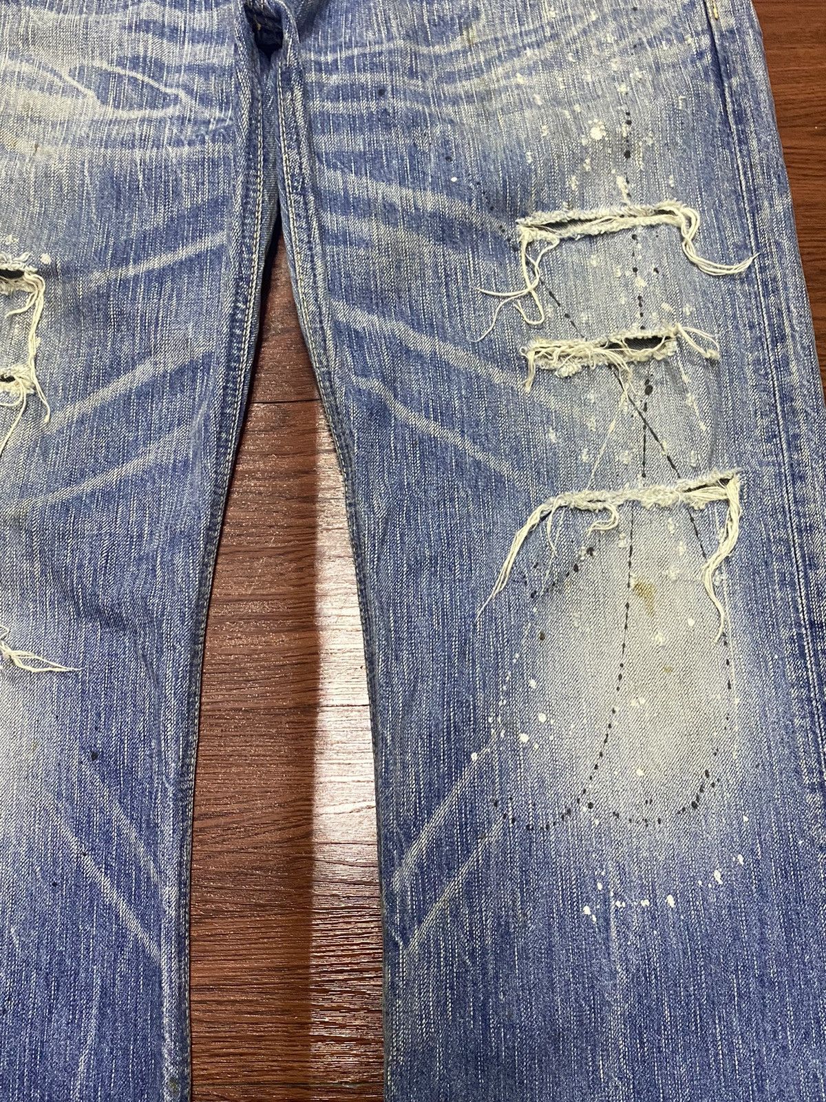 Japanese Brand Vintage Japanese Brand Edwin Blue Trip Flare Jeans Size US 37 - 8 Thumbnail