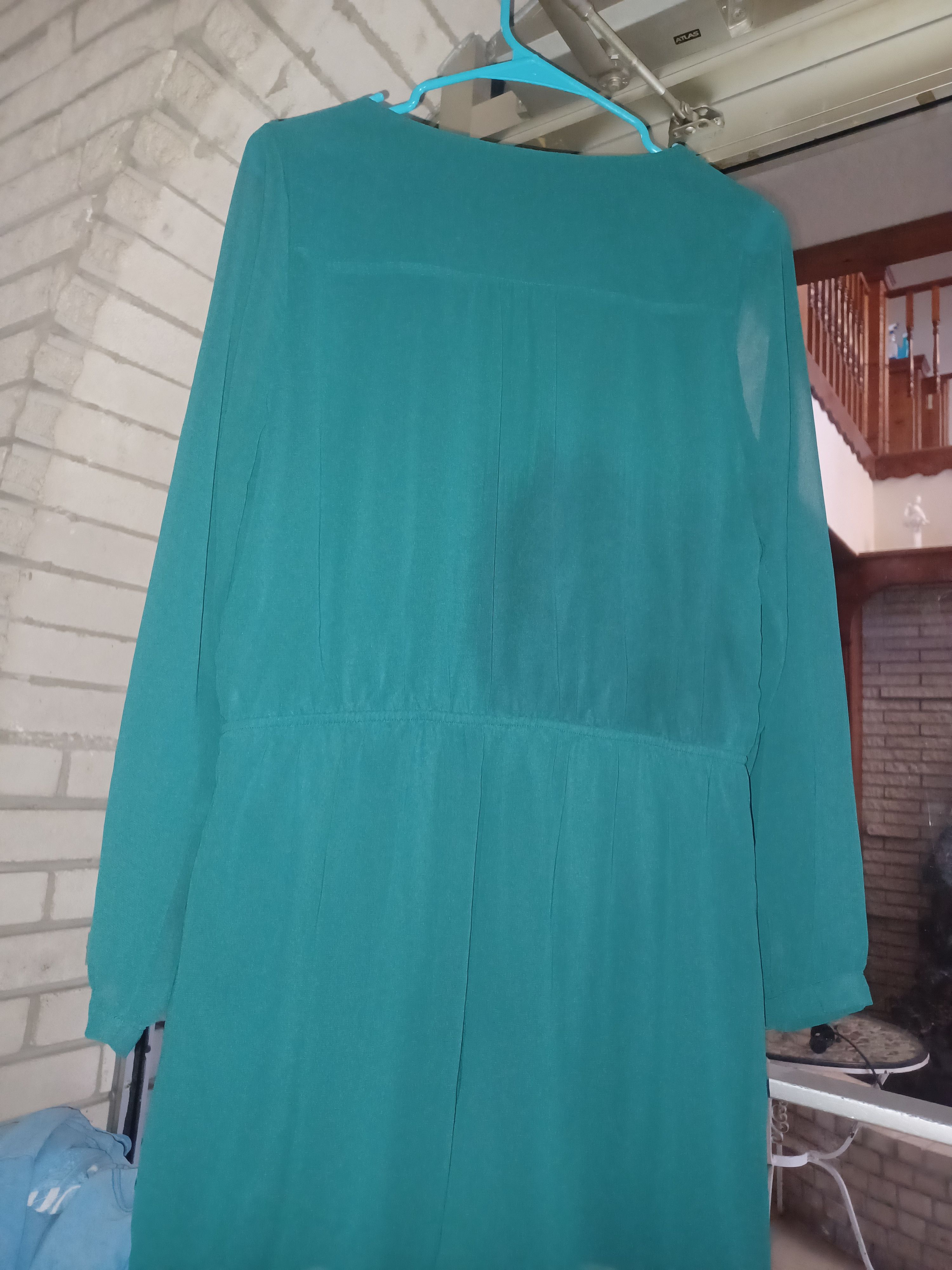 Other Express Women's Long Blouse Medium Green Size M / US 6-8 / IT 42-44 - 2 Thumbnail
