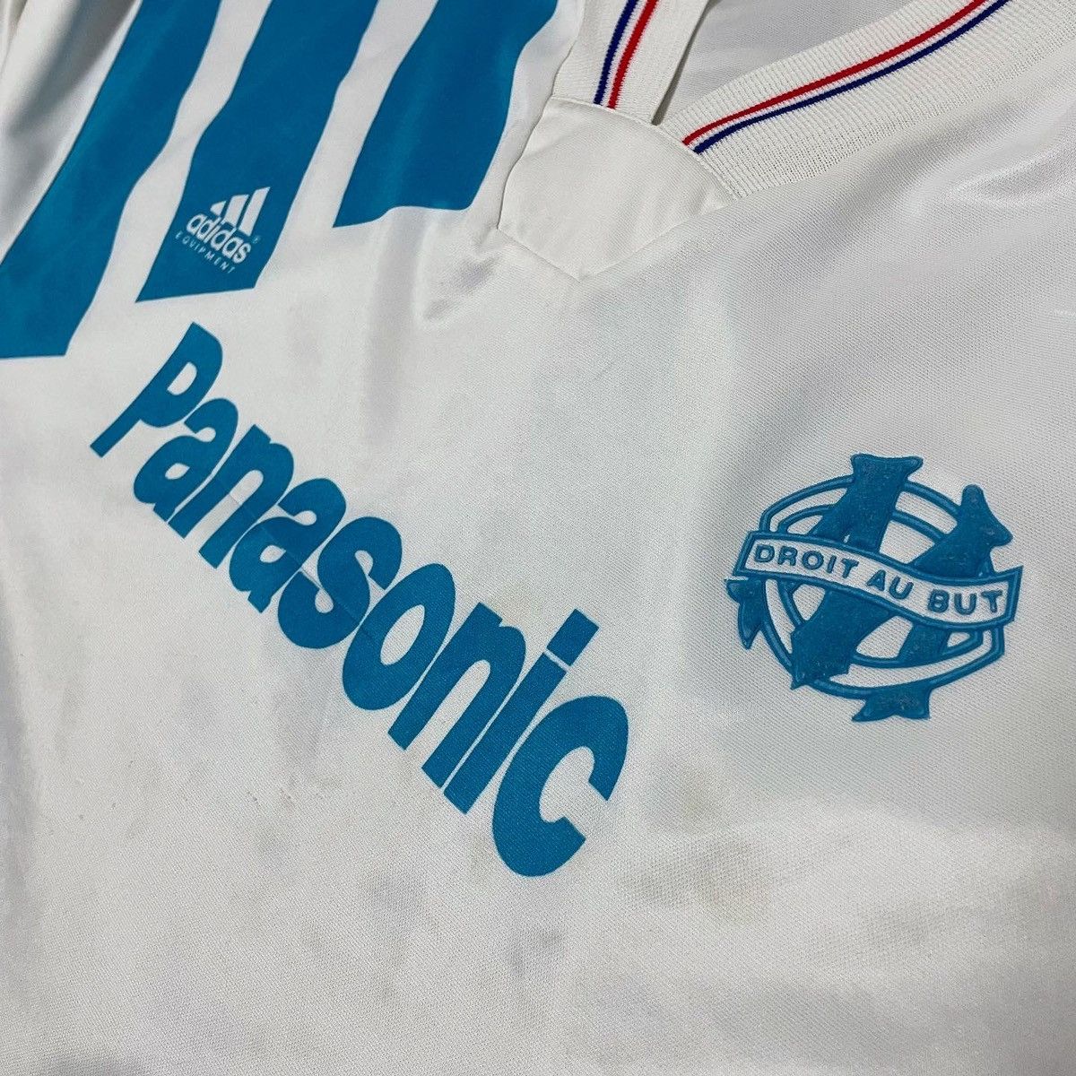 Adidas Olympique De Marseille 1991 1992/93 jersey Vintage Adidas Size US M / EU 48-50 / 2 - 4 Thumbnail