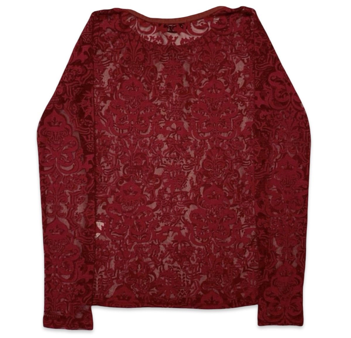 Hysteric Glamour Hysteric Glamour Burn-out Filigree Sheer Longsleeve Size S / US 4 / IT 40 - 2 Thumbnail