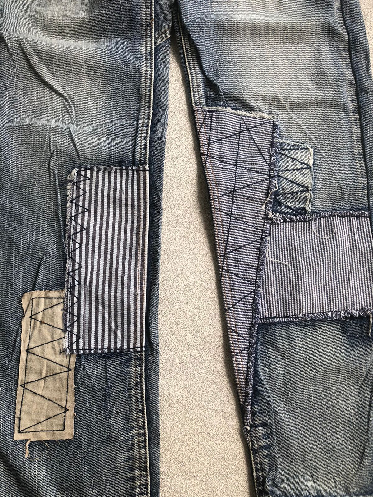 Japanese Brand FDMTL Elf sack patchwork denim Size US 31 - 6 Thumbnail
