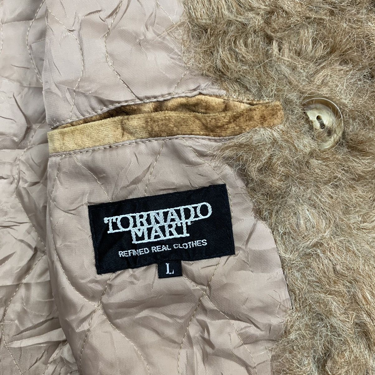 If Six Was Nine × Le Grande Bleu (L.G.B.) × Tornado Mart tornado mart double breast fur coat jacket Size US L / EU 52-54 / 3 - 11 Thumbnail
