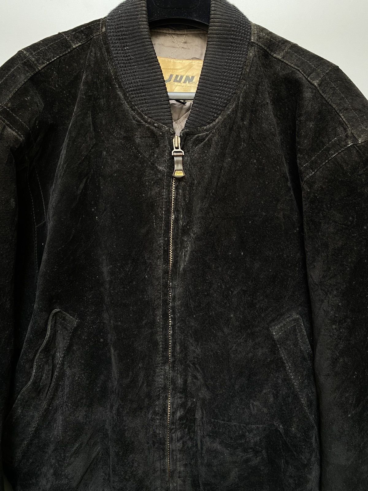 Japanese Brand × Jun Takahashi 90s Junmen by Jun Takahashi Leather Bomber Jacket Size US M / EU 48-50 / 2 - 8 Thumbnail