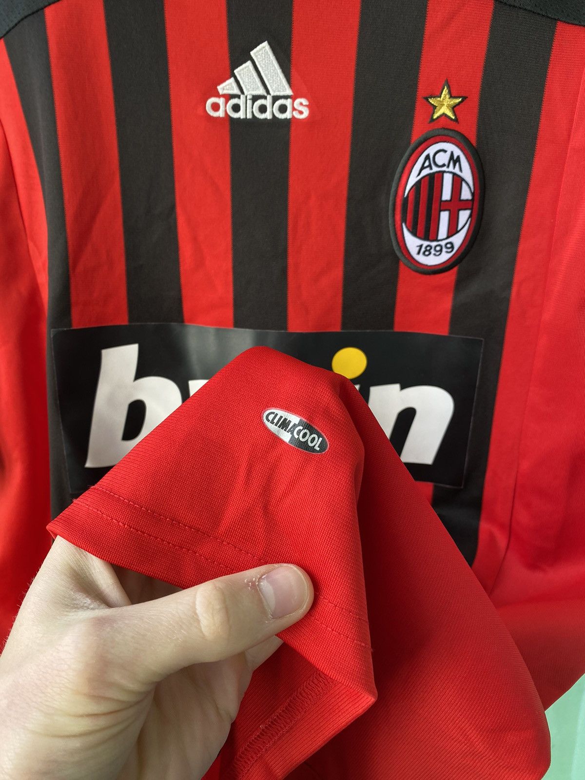 Adidas AC Milan 2007 2008 Adidas Home Soccer Jersey Football Shirt Size US XL / EU 56 / 4 - 7 Thumbnail
