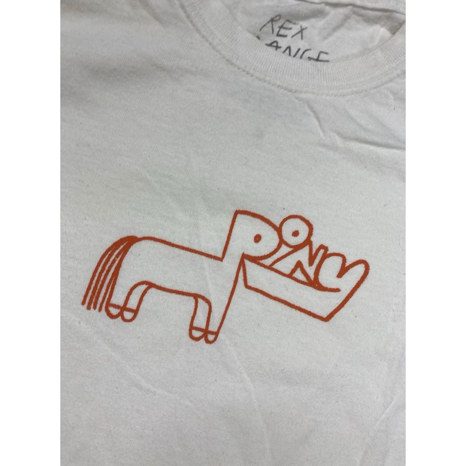 PONY Rex Orange County T-Shirt Women Small White Short Sleeve Music Shirt Size S / US 4 / IT 40 - 2 Thumbnail
