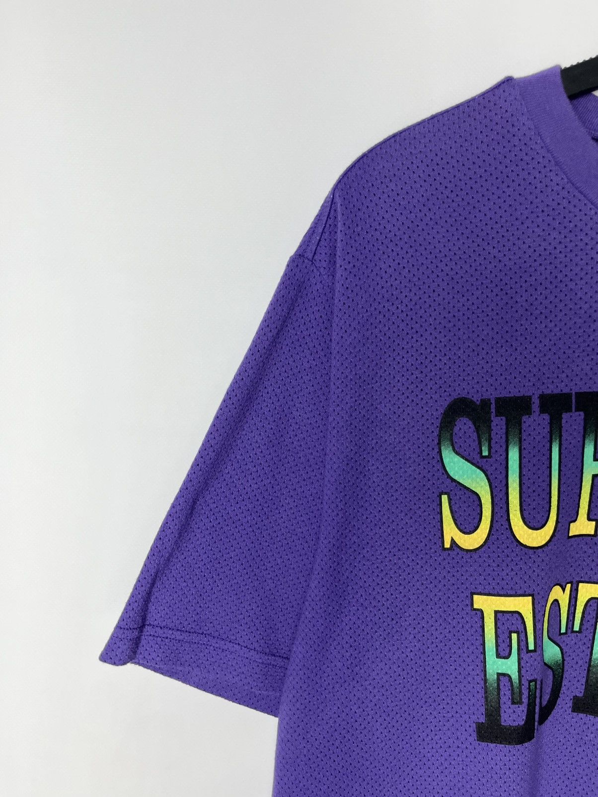 Supreme Supreme Cotton Mesh Logo Gradient Short-Sleeve Top 'Purple' Size US M / EU 48-50 / 2 - 3 Thumbnail