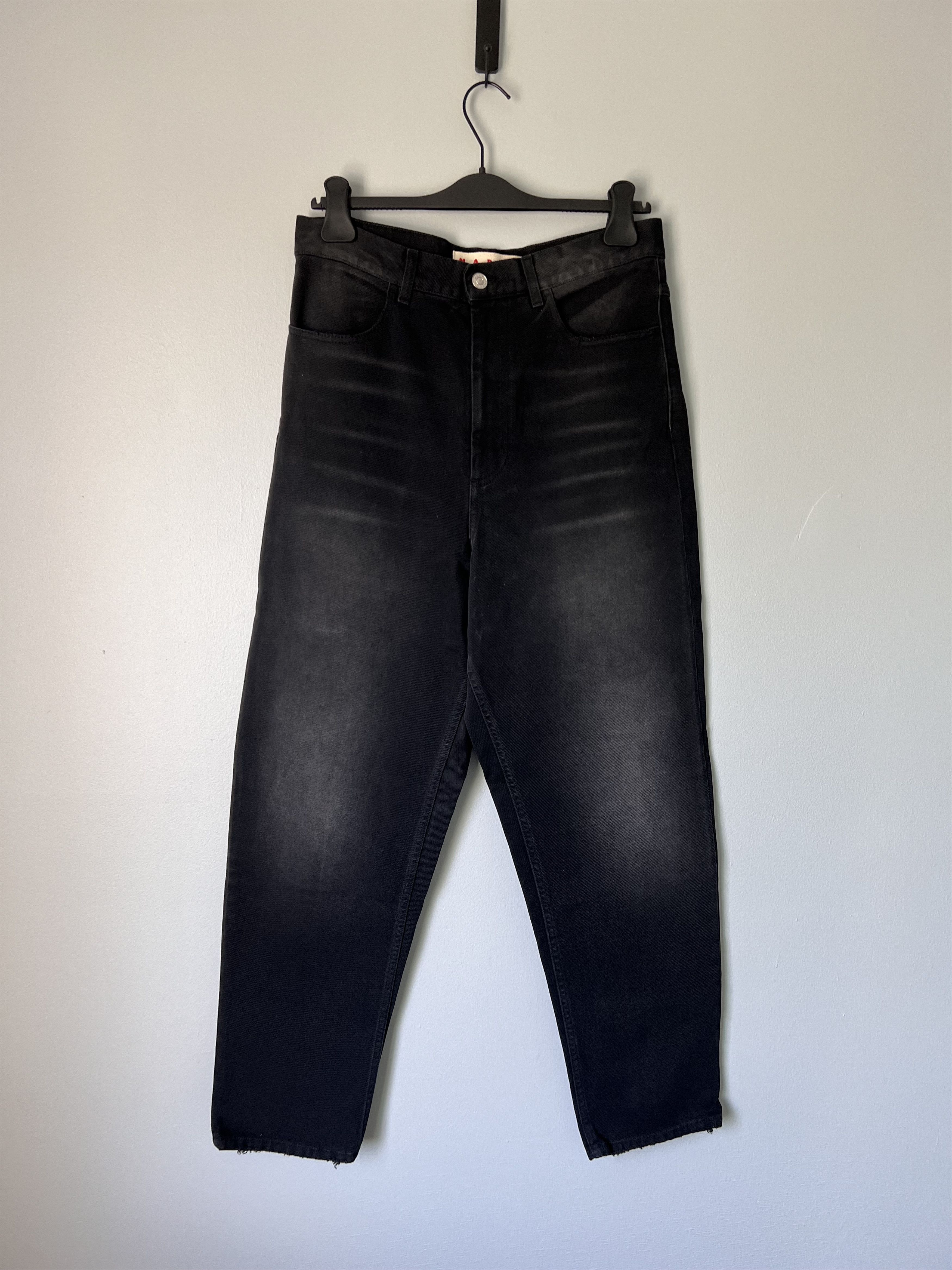 Marni Marni Bleached Cotton Bull Denim Jeans in Black Size US 32 / EU 48 - 1 Thumbnail