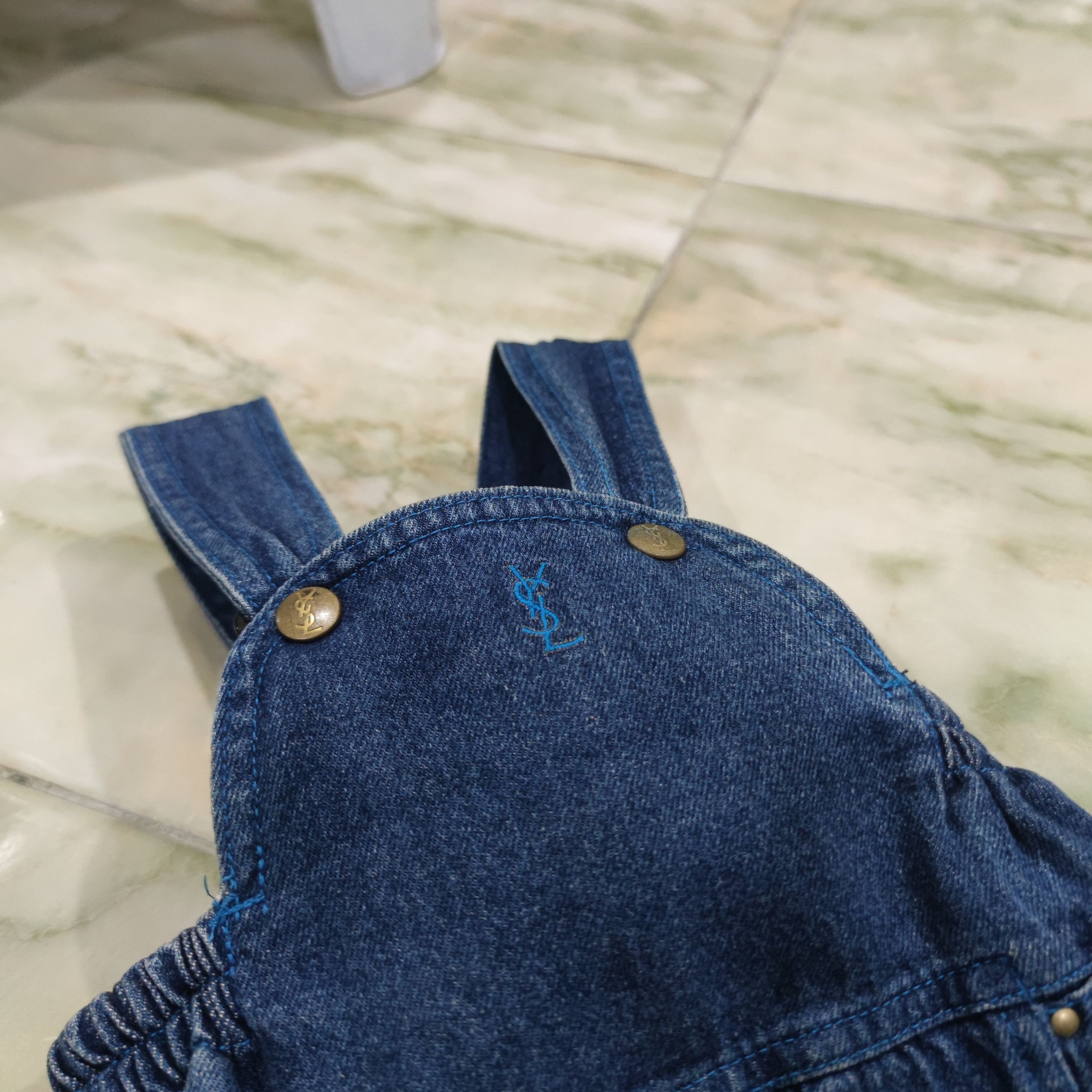 Yves Saint Laurent VINTAGE YVES SAINT LAURENT YSL DENIM BABY OVERALL SIZE 90CM Size ONE SIZE - 5 Thumbnail
