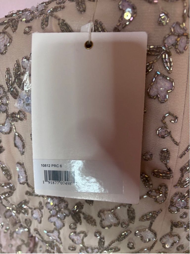 Mac Duggal Women's Mac Duggal Beige Beaded Dress Size 6 Size M / US 6-8 / IT 42-44 - 8 Thumbnail