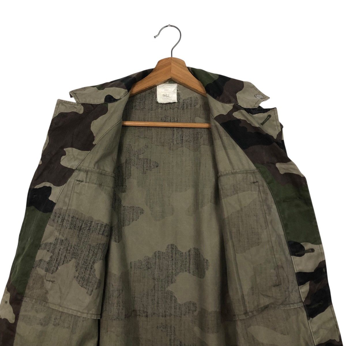 Vintage 📌Vintage Chore Military Jacket Camo Design Smock Design Size US L / EU 52-54 / 3 - 15 Thumbnail