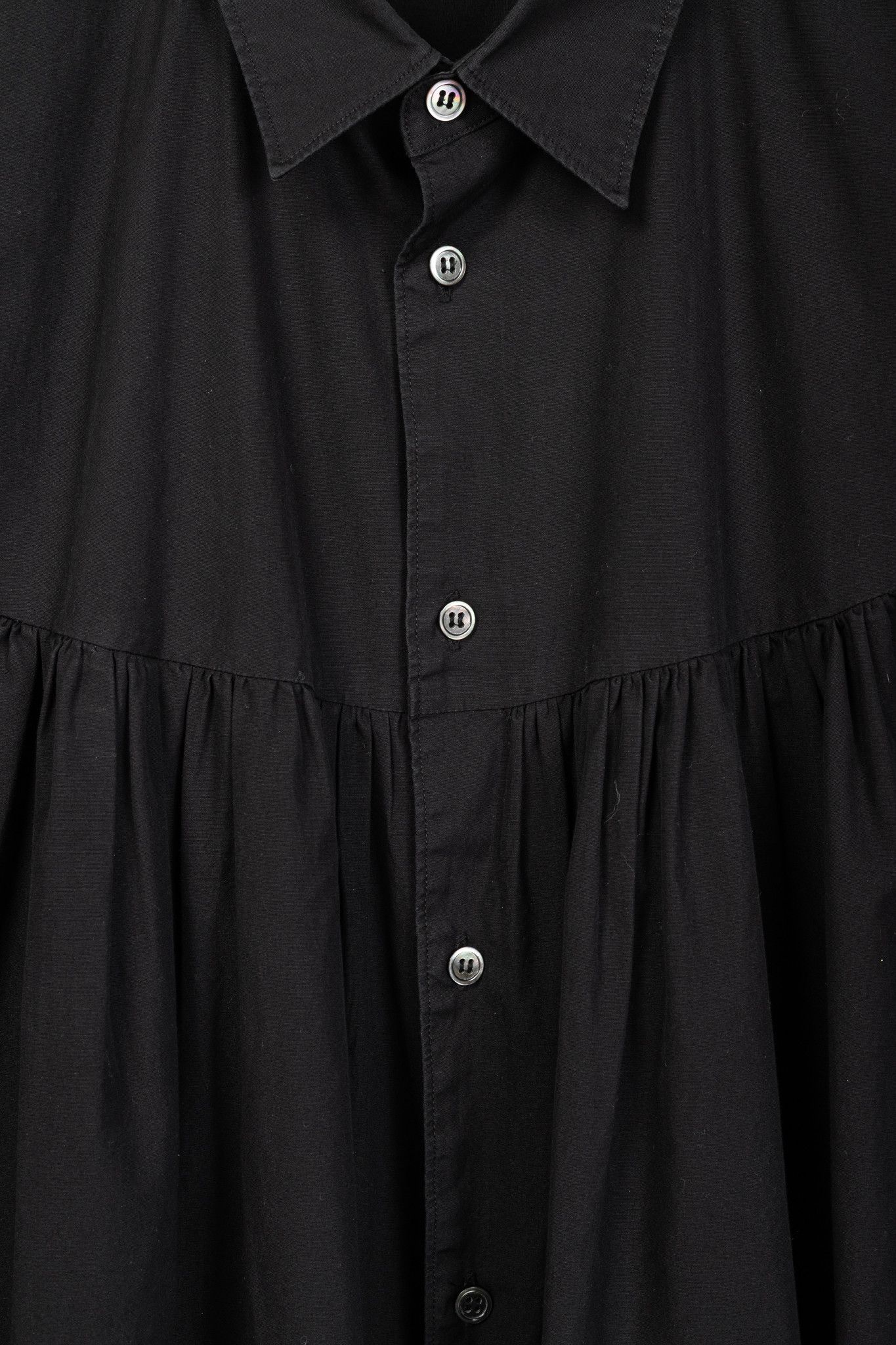 Comme des Garcons Homme Plus CDG Homme Plus Cotton-Poplin Gathered-Yoke Buttoned Shirt Size US L / EU 52-54 / 3 - 8 Thumbnail