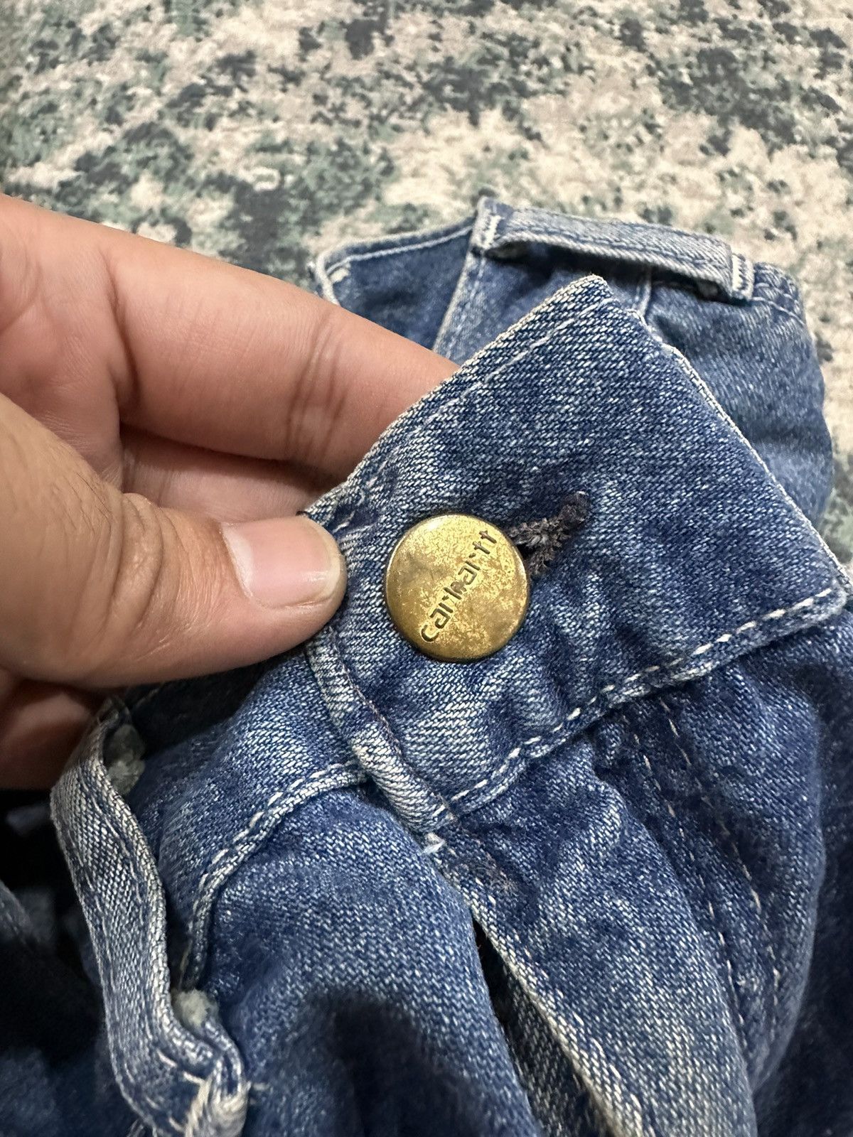 Carhartt Vintage Carhartt Carpenter Denim Baggy Single Knee Work Pant Size US 29 - 7 Thumbnail
