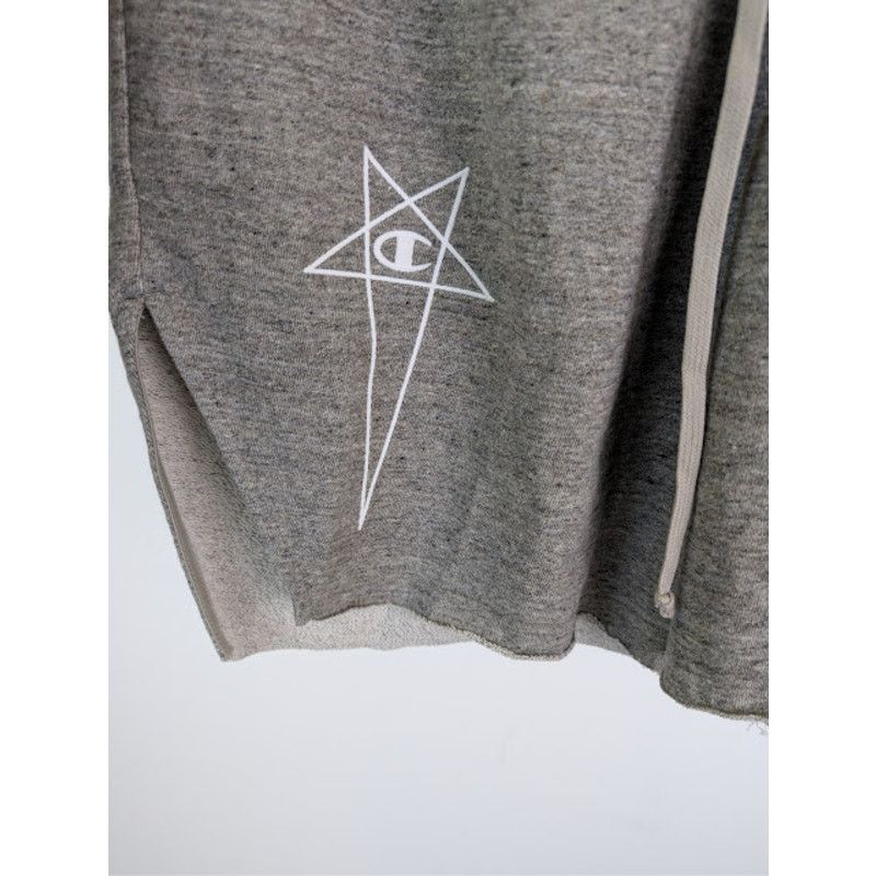 Champion × Rick Owens o1rshd1 Knitted Beveled Pods Shorts in Grey Melange L Size US 34 / EU 50 - 8 Thumbnail