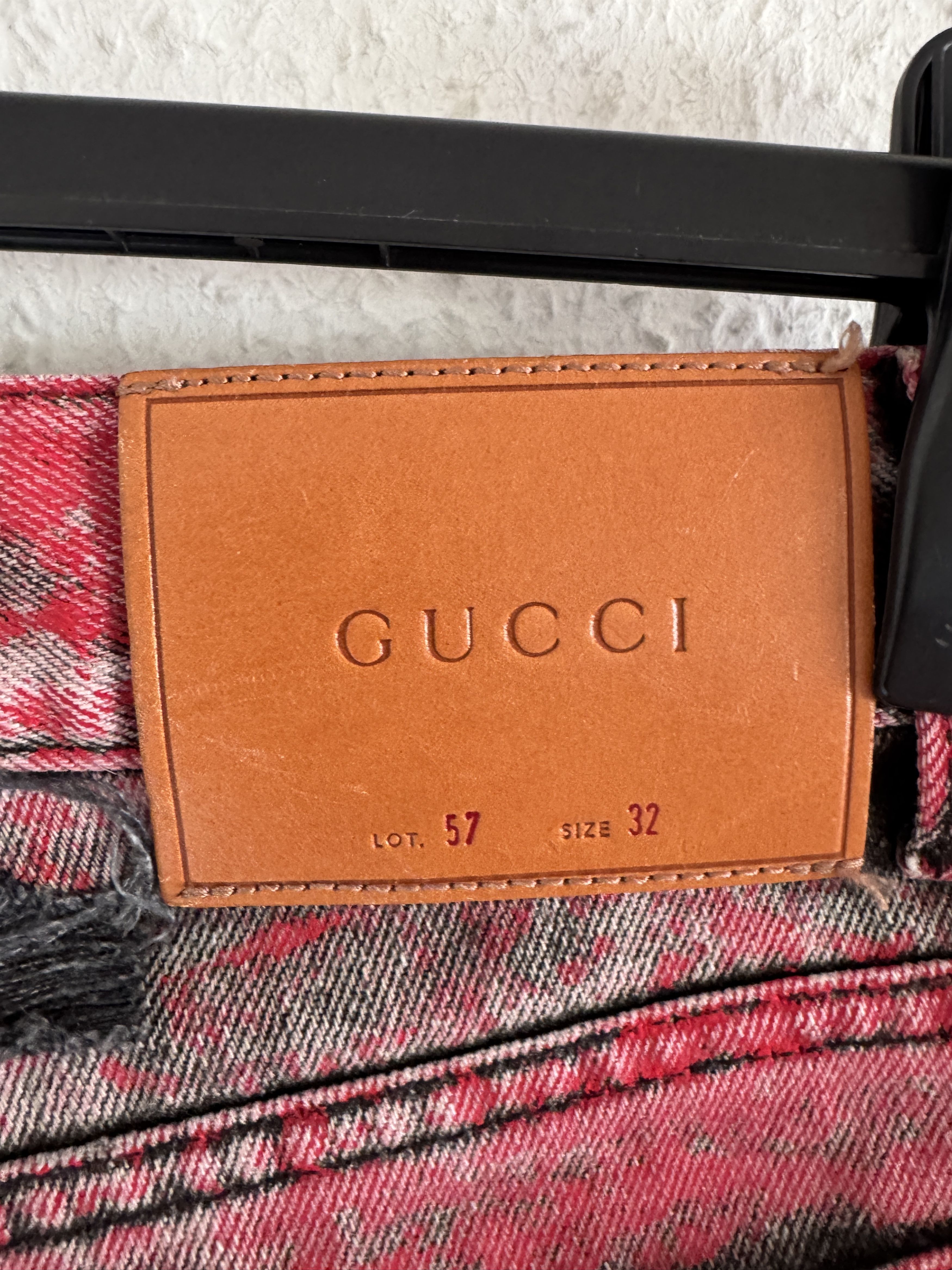 Gucci Distressed Red Destroyed Denim Pants Size US 32 / EU 48 - 11 Thumbnail