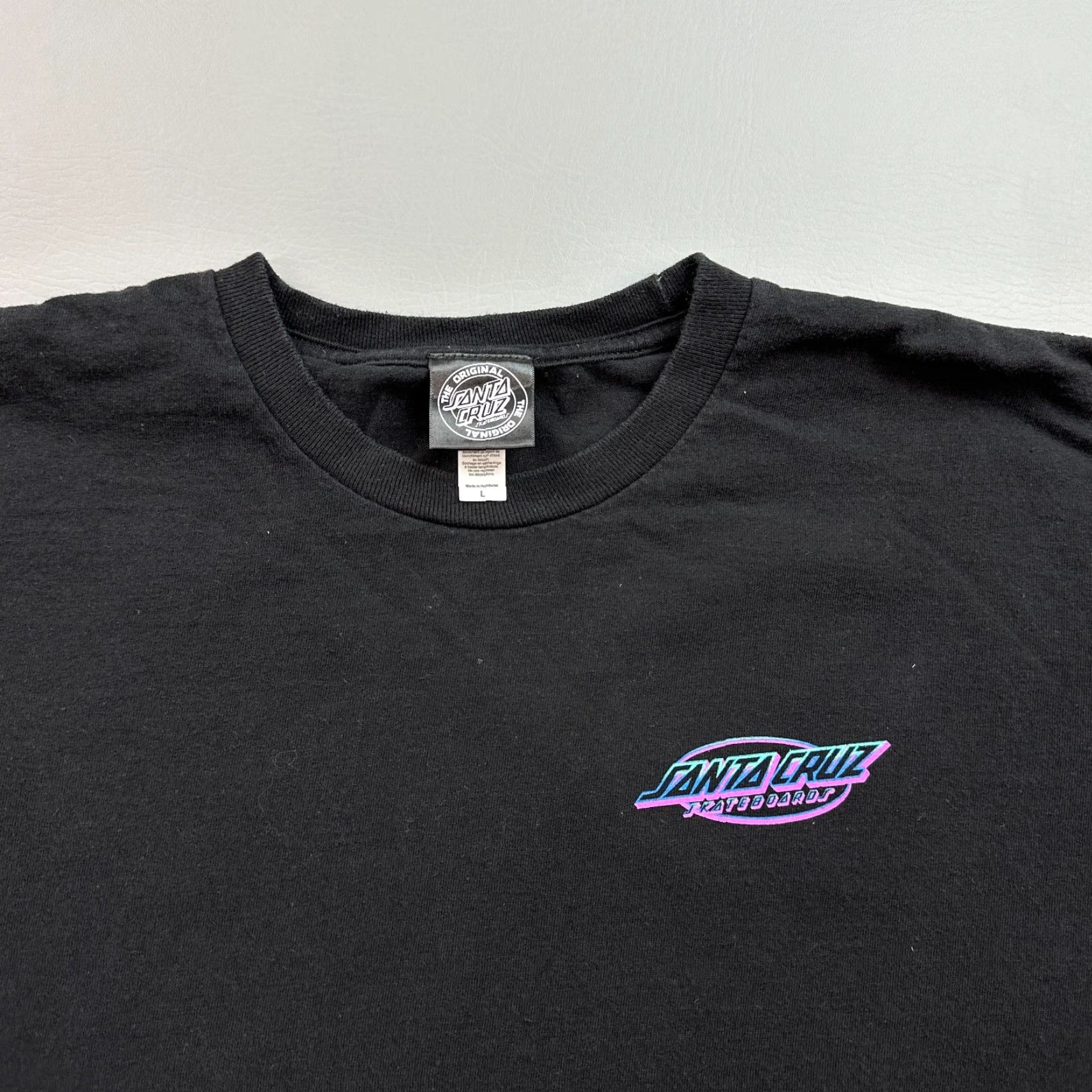 Vintage Santa Cruz Skateboards Shirt Mens Large Black Throwdown Dot Logo Skate Punk Size US L / EU 52-54 / 3 - 2 Thumbnail