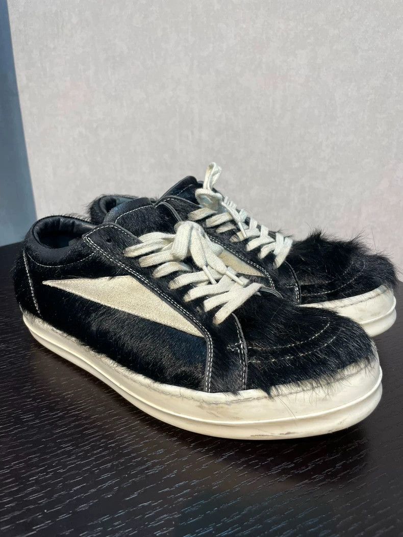 Rick Owens Rick Owens Black and white horsehair, Vans shoes Size US 10 / EU 43 - 3 Thumbnail