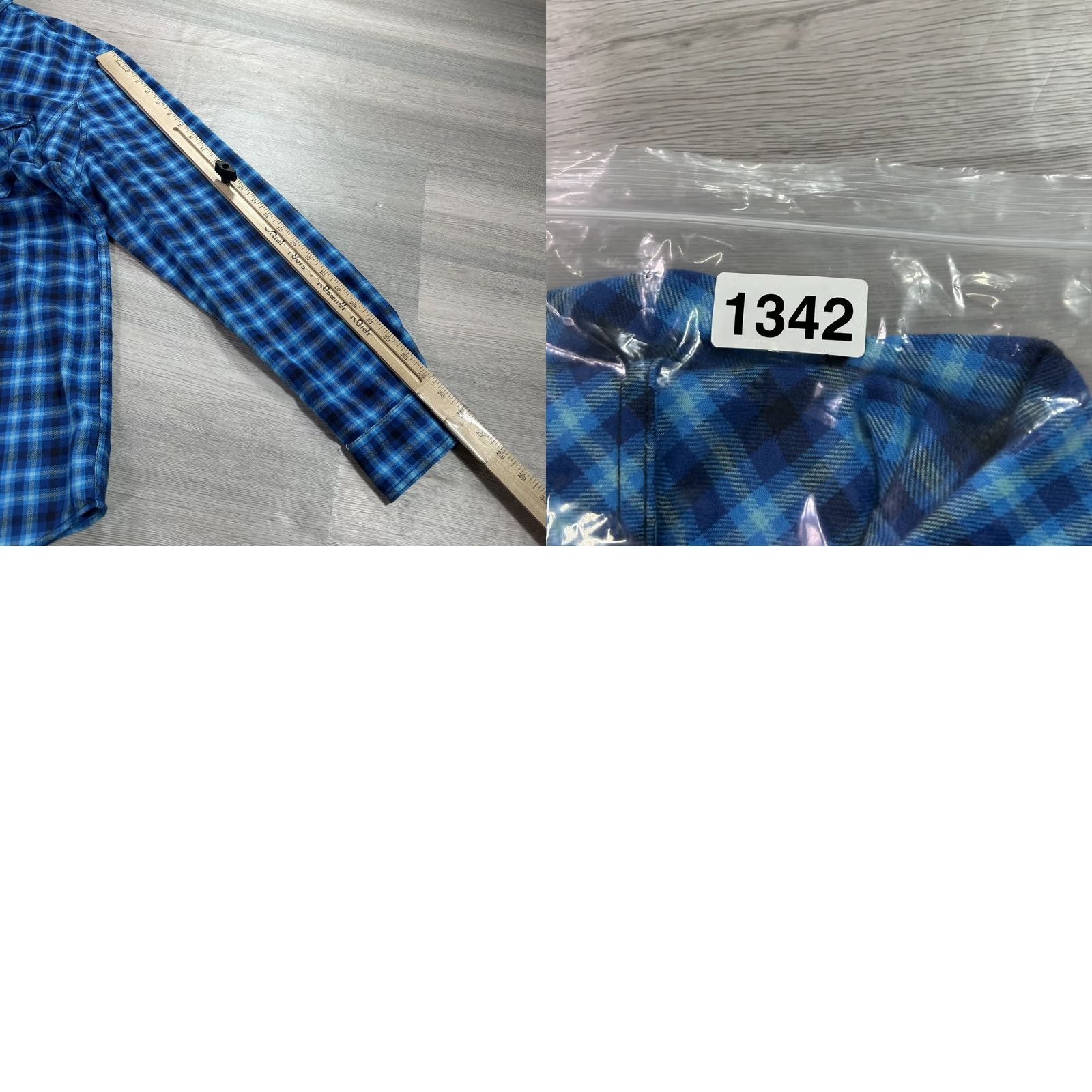 Duluth Trading Company Duluth Trading Co Shirt Mens LT Blue Plaid Flannel Button Up Casual Workwear Big & Tall Size US L / EU 52-54 / 3 - 8 Thumbnail
