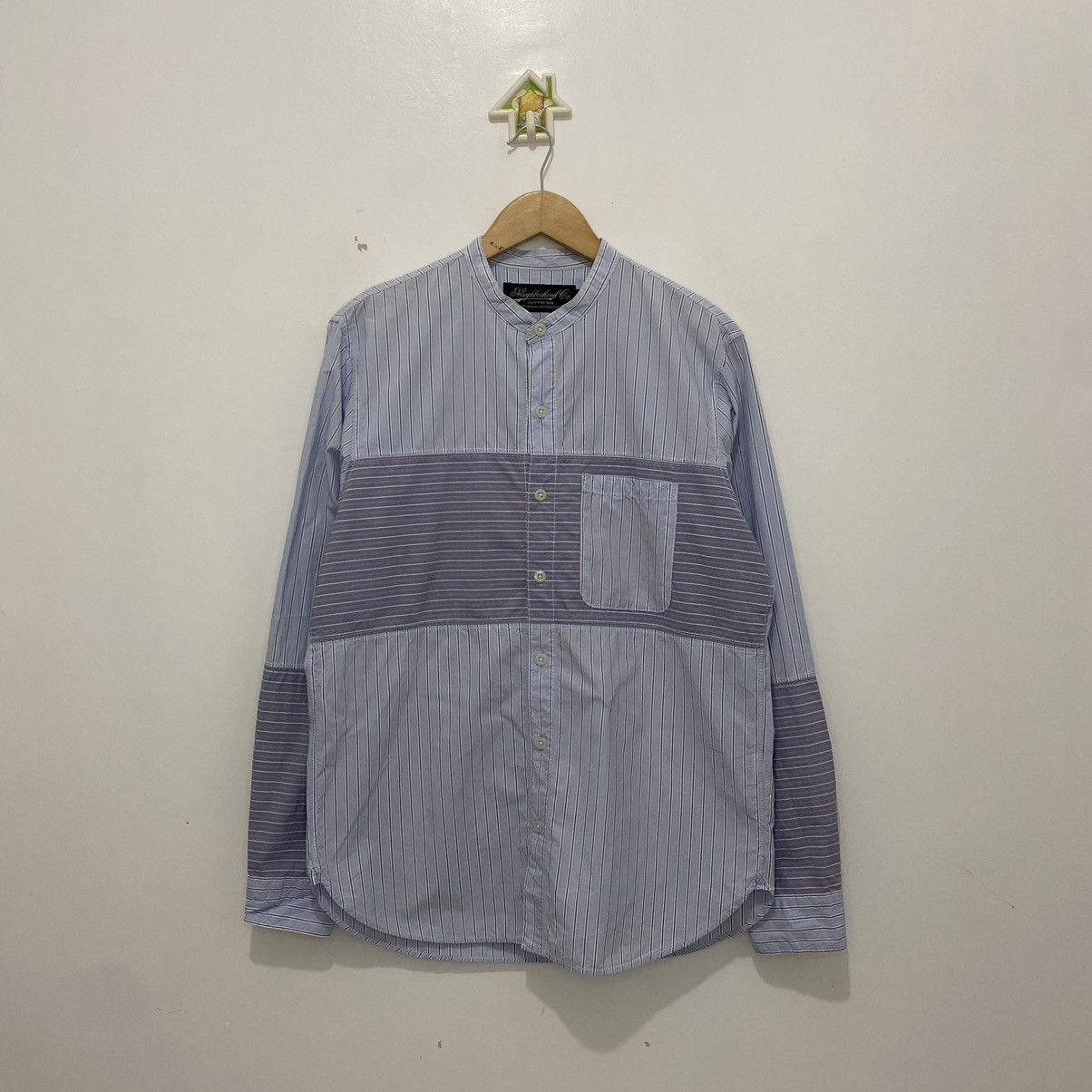 Neighborhood Neighborhood Chinese Collar Stripe Shirt Size US M / EU 48-50 / 2 - 1 Thumbnail
