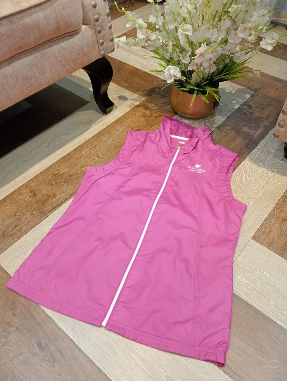 Courreges COURREGES SPORT FUTUR VEST JACKET - SIZE 40 PINK Size S / US 4 / IT 40 - 3 Thumbnail